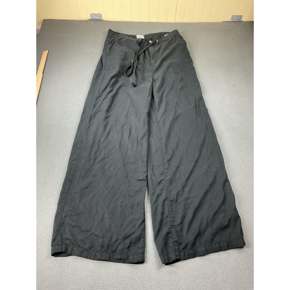 Hudson Pants Mens 31x32 Black Relaxed Fit Chino Lyocell Wide-Leg Casual